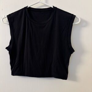 Lululemon Black Sleeveless Crop Top - Women